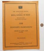 Piano exam pieces 1958 ABRSM Grade IV 4 Lists A and B vintage 1950s music book